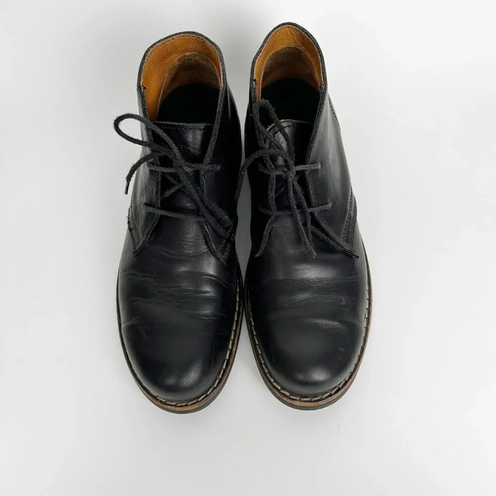 Vintage Roots Leather Short Lace Up Chukka Desert Boots Made In Canada Canadian - Picture 1 of 7